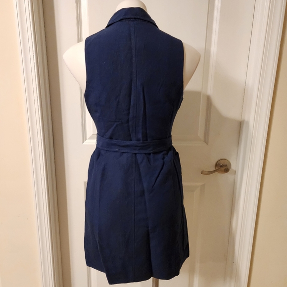 Karen Millen New Linen Dress Size 2P - Picture 4 of 8